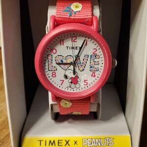 Timex® Peanuts® Color Rush Floral Fabric Strap Watch-TW2W83200JT, NEW IN BOX!!